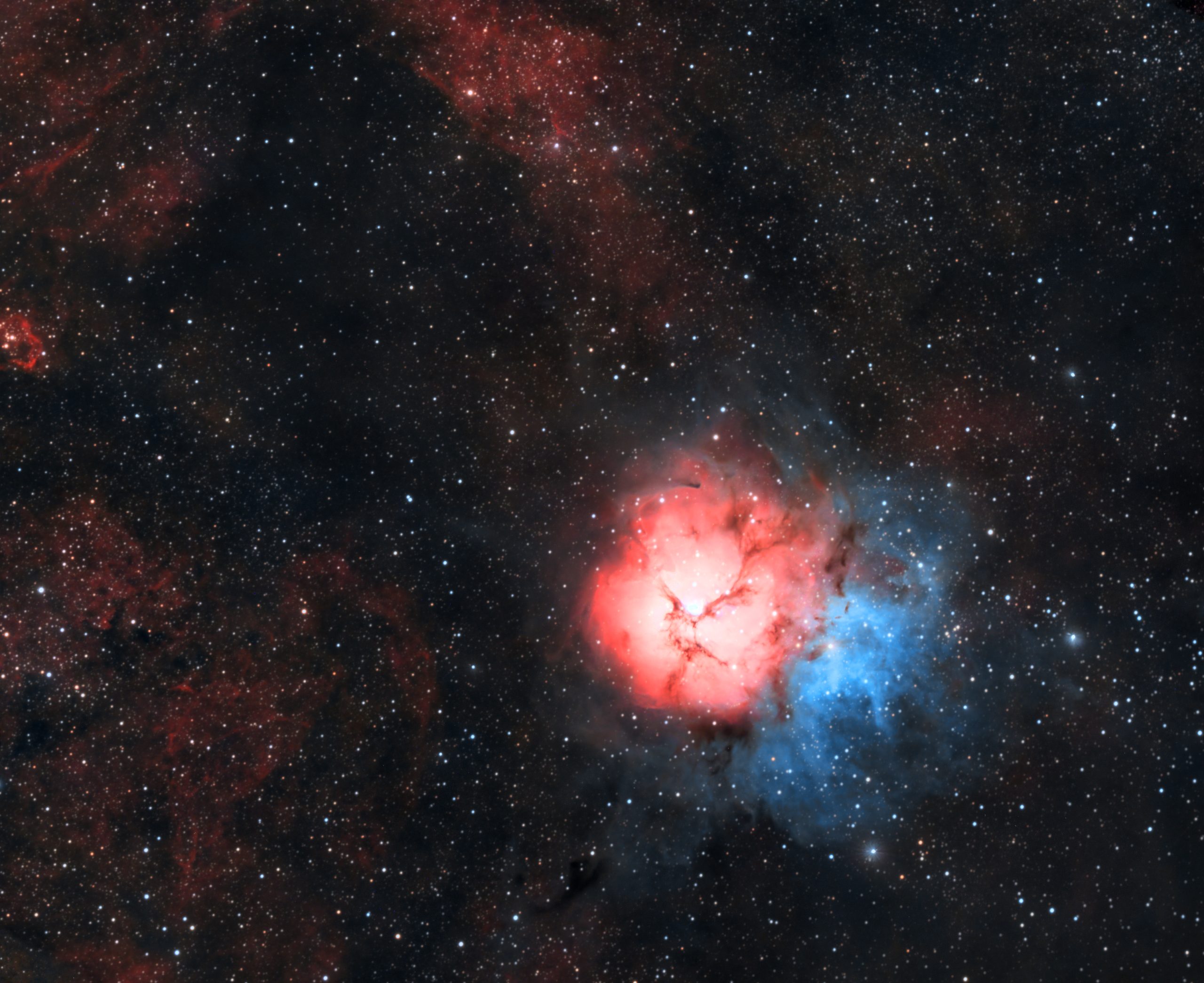 RASA8 and M20, The Triffid Nebula