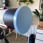 Custom made coreflute hood and blue foam cover Custom made coreflute hood and blue foam cover