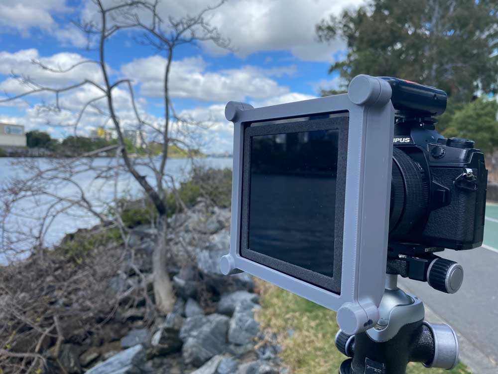 DIY polarizing filter holder