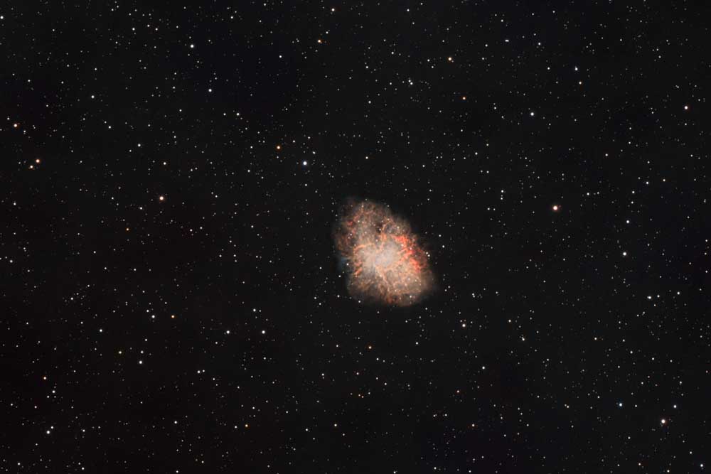 M1 Crab nebula captured from brisbane balcony